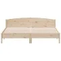 Estructura de cama con cabecero madera maciza de pino 200x200cm de , Camas y somieres - Ref: Foro24-3216188, Precio: 199,69 €...
