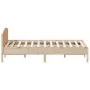Estructura de cama con cabecero madera maciza de pino 200x200cm de , Camas y somieres - Ref: Foro24-3216188, Precio: 199,69 €...