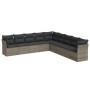 9-teiliges Gartenmöbel-Set und graue synthetische Rattankissen von , Gartensets - Ref: Foro24-3249619, Preis: 543,07 €, Rabat...