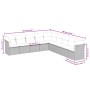9-teiliges Gartenmöbel-Set und graue synthetische Rattankissen von , Gartensets - Ref: Foro24-3249619, Preis: 543,07 €, Rabat...