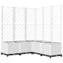 Planter with white PP trellis 120x120x136 cm by , Pots and planters - Ref: Foro24-153288, Price: 196,35 €, Discount: %