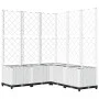 Planter with white PP trellis 120x120x136 cm by , Pots and planters - Ref: Foro24-153288, Price: 183,22 €, Discount: %