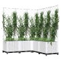 Planter with white PP trellis 120x120x136 cm by , Pots and planters - Ref: Foro24-153288, Price: 196,35 €, Discount: %