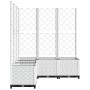 Planter with white PP trellis 120x120x136 cm by , Pots and planters - Ref: Foro24-153288, Price: 196,35 €, Discount: %