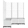 Planter with white PP trellis 120x120x136 cm by , Pots and planters - Ref: Foro24-153288, Price: 183,22 €, Discount: %