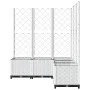 Planter with white PP trellis 120x120x136 cm by , Pots and planters - Ref: Foro24-153288, Price: 183,22 €, Discount: %