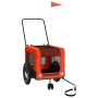 Fahrradanhänger Haustiere Eisen Stoff Oxford orange schwarz von , Kinderwagen für Haustiere - Ref: Foro24-93928, Preis: 97,07...