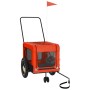 Fahrradanhänger Haustiere Eisen Stoff Oxford orange schwarz von , Kinderwagen für Haustiere - Ref: Foro24-93928, Preis: 97,07...