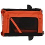 Fahrradanhänger Haustiere Eisen Stoff Oxford orange schwarz von , Kinderwagen für Haustiere - Ref: Foro24-93928, Preis: 97,07...