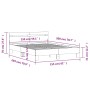Sonoma-graues Holzwerkstoffbett mit Kopfteil 150 x 200 cm von , Betten und Lattenroste - Ref: Foro24-3207418, Preis: 149,07 €...