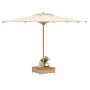 Cover for PE rattan acacia beige umbrella base 70x70x25 cm by , Parasol accessories - Ref: Foro24-365954, Price: 81,01 €, Dis...