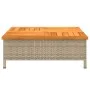 Cover for PE rattan acacia beige umbrella base 70x70x25 cm by , Parasol accessories - Ref: Foro24-365954, Price: 81,01 €, Dis...