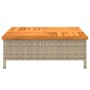 Schirmfußabdeckung PE Rattan Akazie beige 70x70x25 cm von , Sonnenschirmzubehör - Ref: Foro24-365954, Preis: 81,41 €, Rabatt: %