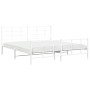 Metallbettgestell mit Kopf- und Fußteil weiß 183x213 cm von , Betten und Lattenroste - Ref: Foro24-355633, Preis: 101,26 €, R...