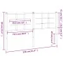 Kopfteil aus weißem Metall, 150 cm von , Kopf- und Fußteile - Ref: Foro24-355644, Preis: 35,07 €, Rabatt: %