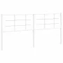 Cabecero de metal blanco 180 cm de , Cabeceros y pies de cama - Ref: Foro24-355646, Precio: 36,17 €, Descuento: %