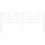 Cabecero de metal blanco 180 cm de , Cabeceros y pies de cama - Ref: Foro24-355646, Precio: 36,17 €, Descuento: %