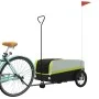 Remolque para bicicleta hierro negro y verde 45 kg de , Remolques para bicicletas - Ref: Foro24-94074, Precio: 98,03 €, Descu...