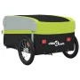 Remolque para bicicleta hierro negro y verde 45 kg de , Remolques para bicicletas - Ref: Foro24-94074, Precio: 98,03 €, Descu...