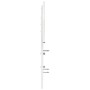 Bettkopfteil aus massivem weißem Kiefernholz, 150 cm von , Kopf- und Fußteile - Ref: Foro24-842499, Preis: 44,81 €, Rabatt: %