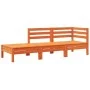 Garden sofa with cushions and footrest, 2 seats by , Modular outdoor sofas - Ref: Foro24-838174, Price: 256,65 €, Discount: %