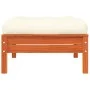 Garden sofa with cushions and footrest, 2 seats by , Modular outdoor sofas - Ref: Foro24-838174, Price: 256,65 €, Discount: %