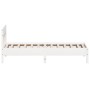 Bed frame with white pine wood headboard 75x190 cm by , Beds and slatted bases - Ref: Foro24-842679, Price: 85,80 €, Discount: %
