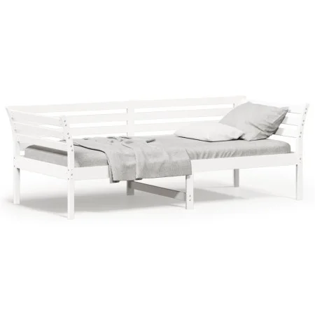 Schlafsofa aus massivem weißem Kiefernholz, 80 x 200 cm von , Betten und Lattenroste - Ref: Foro24-842867, Preis: 123,24 €, R...