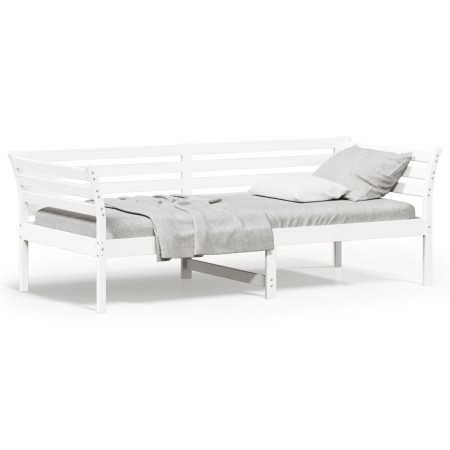 Schlafsofa aus massivem weißem Kiefernholz, 80 x 200 cm von , Betten und Lattenroste - Ref: Foro24-842867, Preis: 124,50 €, R...