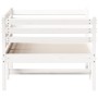 Solid white pine wood sofa bed 80x200 cm by , Beds and slatted bases - Ref: Foro24-842867, Price: 124,50 €, Discount: %