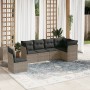Set de muebles de jardín 6 pzas y cojines ratán sintético gris de , Conjuntos de jardín - Ref: Foro24-3249539, Precio: 385,91...