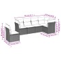 Set de muebles de jardín 6 pzas y cojines ratán sintético gris de , Conjuntos de jardín - Ref: Foro24-3249539, Precio: 385,91...