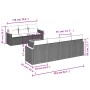 8-piece garden sofa set with black synthetic rattan cushions by , Garden sets - Ref: Foro24-3258205, Price: 545,49 €, Discoun...