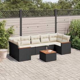 8-piece garden sofa set with black synthetic rattan cushions by , Garden sets - Ref: Foro24-3258213, Price: 474,84 €, Discoun...