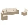 Set Gartensofas mit Kissen 6 Stück synthetisches Rattan beige von , Gartensets - Ref: Foro24-3258264, Preis: 410,07 €, Rabatt: %