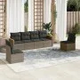 Set de muebles de jardín 6 pzas y cojines ratán sintético gris de , Conjuntos de jardín - Ref: Foro24-3258266, Precio: 357,46...