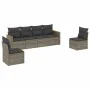Set de muebles de jardín 6 pzas y cojines ratán sintético gris de , Conjuntos de jardín - Ref: Foro24-3258266, Precio: 357,46...