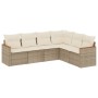 Juego de sofás jardín con cojines 6 pzas ratán sintético beige de , Conjuntos de jardín - Ref: Foro24-3258404, Precio: 437,52...