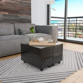 Engineered wood glossy black coffee table 60x60x35cm by vidaXL, Coffee table - Ref: Foro24-283722, Price: 55,04 €, Discount: %