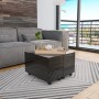 Mesa de centro madera de ingeniería negro brillante 60x60x35cm de vidaXL, Mesas de centro - Ref: Foro24-283722, Precio: 55,54...