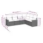 6-piece garden furniture set with gray synthetic rattan cushions by , Garden sets - Ref: Foro24-3258406, Price: 373,49 €, Dis...
