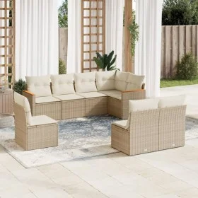 Garden sofa set with beige cushions 8 pcs PE rattan by , Garden sets - Ref: Foro24-3258446, Price: 537,06 €, Discount: %