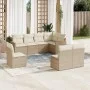 Garden sofa set with beige cushions 8 pcs PE rattan by , Garden sets - Ref: Foro24-3258446, Price: 537,06 €, Discount: %