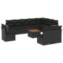 Set mit 11 Stück Gartensofas und Kissen synthetisches Rattan schwarz von , Gartensets - Ref: Foro24-3258478, Preis: 679,58 €,...