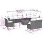 Set mit 11 Stück Gartensofas und Kissen synthetisches Rattan schwarz von , Gartensets - Ref: Foro24-3258478, Preis: 659,35 €,...