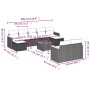 Garden sofa set with beige cushions, 10 pieces, made of synthetic rattan. by , Garden sets - Ref: Foro24-3258810, Price: 625,...