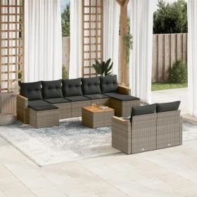 Set mit 10 Gartensofas mit Kissen synthetisches Rattangrau von , Gartensets - Ref: Foro24-3258812, Preis: 572,08 €, Rabatt: %