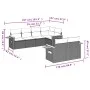 Set of 7-piece garden sofas and beige synthetic rattan cushions by , Garden sets - Ref: Foro24-3259384, Price: 567,01 €, Disc...