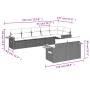 Gartensofa-Set mit beigen Kissen 8 Stück PE-Rattan von , Gartensets - Ref: Foro24-3259392, Preis: 579,20 €, Rabatt: %