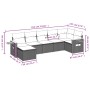 7-piece garden sofa set with gray PE rattan cushions by , Garden sets - Ref: Foro24-3259435, Price: 461,65 €, Discount: %